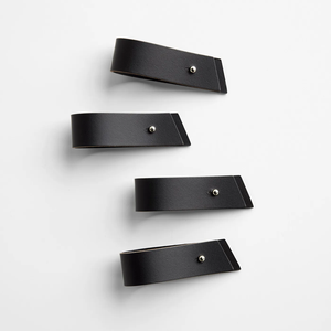 Porte-rond de serviette en cuir fait main ferme mariage Restaurant décor noël PU anneaux de serviette en cuir meilleure vente - Product Image 6