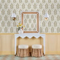 Tabouret en osier plissé rond décoration de la maison matériaux naturels écologique fabriqué au Vietnam vente en gros durable