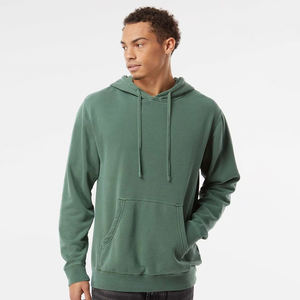 Custom Men's 100% Cotton French Terry <b>Hoodie</b> Acid Washed Vintage Pullover Solid Pattern Winter Pullover Hooded Collar Size <b>3XL</b> - Product Image 1