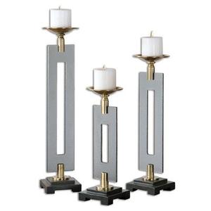 เชิงเทียนโลหะเคลือบผิวแบบโบราณสำหรับให้แสงสว่างและชุดตกแต่งบ้านโถเทียนตกแต่งอย่างมีสไตล์ - Product Image 1