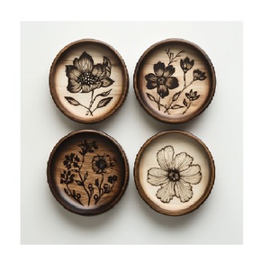 Nouveauté sous-verres en marbre motif étoile de luxe ensemble de 4 sous-verres élégants pour la décoration intérieure et la protection de la table sous-verres en pierre - Product Image 3