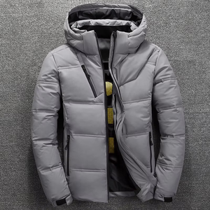 Veste d'hiver pour homme en gros personnalisée, veste épaisse en duvet de canard brillante et surdimensionnée, veste d'hiver pour homme - Product Image 1
