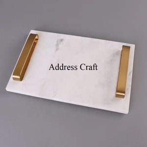 Modern Style Round Hotel Catering Used <b>Buffet</b> Marble Serving Tray Dinner <b>Table</b> Food Snacks Serving Tray Manufacturer by India - Product Image 5