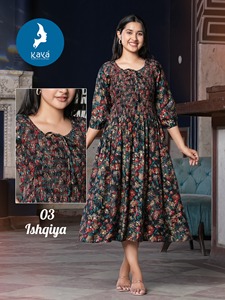 Anarkali ชุดประจำชาติอินเดียพิมพ์ลายฟอยด์ชุดใส่ทำงานลำลอง - Product Image 5