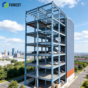 Steel Structure Parking Building Fire Resistant Contractor Smart Solar <b>Panel</b> Ready Precision Sustainable Fabricator - Product Image 1