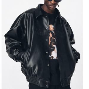 Veste en cuir de haute qualité, veste en cuir sur mesure pour homme, veste en cuir de moto noire pour homme, fabricants - Product Image 4