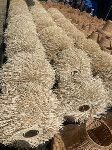 Wholesale Handmade Wicker Rattan Lamp Shade Farmhouse Pendant Light Rattan <b>Hanging</b> Fixture Bamboo Chandelier Decor Living Room - Product Image 6