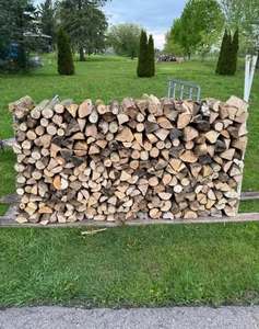 Leños de Madera Dura de Pino y Roble, Apilados y Cortados, para Uso en Interiores, Calefacción del Hogar, Camping y Cocina - Product Image 1