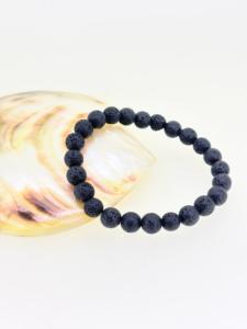 El más nuevo diseño, Plata de Ley 925 sólida, increíble Lava negra Natural, 8 MM, piedras preciosas con cuentas, pulseras ajustables para mujer, regalo fino - Product Image 3