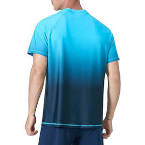 Maillots de bain Rash Guards pour hommes en polyester et élasthanne doux de qualité supérieure à manches courtes, sublimés, très demandés - Product Image 4