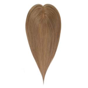 ท็อปเปอร์ผมแท้เรมี่บราซิล # 12 ดีไซน์ด้านขวาแบบไหมโมโนสีบลอนด์สกปรก - Product Image 1
