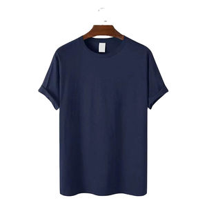 T-shirts pour hommes en coton mélangé de fibres de bambou souples de dernière conception, chemises décontractées à col en O, parfaites pour une sortie décontractée, nouvel arrivage - Product Image 5