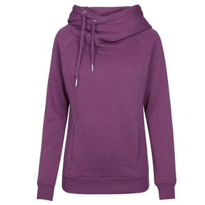 Trending Unisex High Collar Plain <b>Hoodies</b> With Side Pockets Women Hoodie Smart <b>Trendy</b> Hoody Custom Made for Ladies - Product Image 3