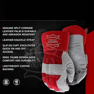 Factory Direct Sale Lightweight Full-<b>Finger</b> Rigger <b>Gloves</b> with Unique Design Wholesale Safety <b>Gloves</b> - Product Image 5