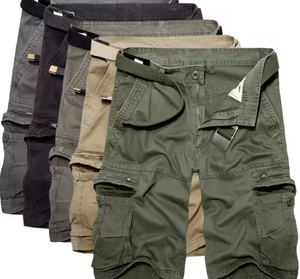 Pantalones cortos de baloncesto de malla de alta calidad para hombre, pantalones cortos casuales de costura de 5 pulgadas, pantalones cortos cargo de talla grande personalizados - Product Image 2