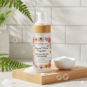 Espuma Limpiadora Facial con Fragancia Floral Natural ProduxPro OEM, Solución Óptima para Piel Seca, Grasa y Sensible, Cuidado de Poros, Uso Diario, Líquido - Product Image 2