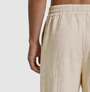 Men <b>Linen</b> Casual Straight Leg <b>Pants</b> <b>Drawstring</b> Waist Loose Fit Lightweight Summer Lounge Trousers Men s Summer Trousers - Product Image 2