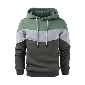 เสื้อฮู้ดผู้ชายแบบสวมหัวบุขนแกะ เสื้อสเวตเชิ้ตมีฮู้ดสำหรับฤดูร้อน ODM แห้งเร็ว เป็นมิตรกับสิ่งแวดล้อม เหมาะสำหรับการฝึกซ้อมกลางแจ้ง วิ่งออกกำลังกาย และสวมใส่ในชีวิตประจำวัน - Product Image 1