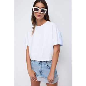 เสื้อยืดแขนสั้นลายทางด้านหลัง - Product Image 2