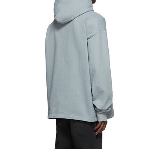 Sudadera con capucha de peso pesado personalizada para hombre 100% algodón orgánico sudaderas con capucha de rizo francés de gran tamaño con hombros caídos sudaderas con capucha en blanco para hombre - Product Image 3