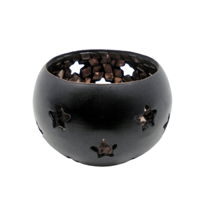 Design fantaisie métal fer support votif feuille d'or couleur luxe Design bougie pot pour salon et décoration de table - Product Image 5