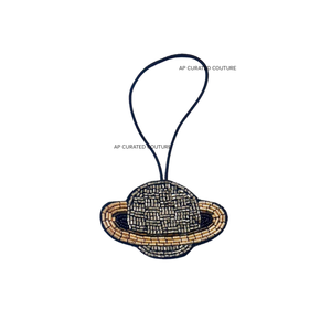 Custom New the Glitter Exports Hecho a mano Glitter Shape Beaded Hanging Ornaments Sparkling Beaded Christmas Home Decor - Product Image 6