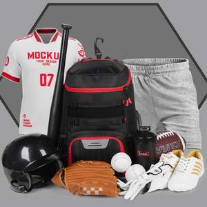 Mochila de béisbol personalizada, zapatos de gran capacidad, bolsa de béisbol de regalo para adultos con gancho de valla para sostener 4 Tee, fabricante de bates de pelota - Product Image 6