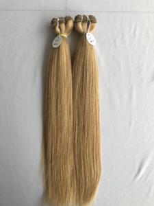 Exportation 100% vente en gros de cuticules vierges indiennes alignées 20 ''couleur #10 paquet droit extensions de cheveux de donneur unique fournisseur indien - Product Image 3