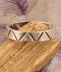 Anillo giratorio de Plata de Ley 925 para mujer, sortija antiansiedad con cuentas talladas - Product Image 2