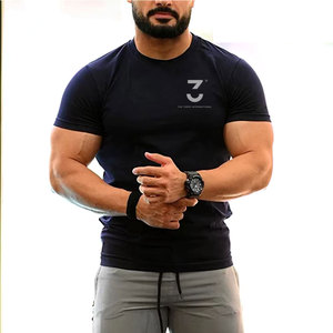 OEM Sports Clothing <b>Men</b> Gym T Shirts Designed With Smooth <b>Stretch</b> Fabric For Athletic Training Running And Workout Performance - Product Image 1