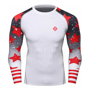 Manga larga Hombres Mujeres Rash Guard Camisa de compresión de secado rápido Rush Guard Mejor calidad Rush Guard - Product Image 1