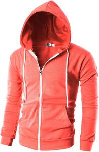 <b>Zipper</b> Hoodie 100% Cotton Lined Stonewashed Digital Printed 3D Embroidery - Product Image 3