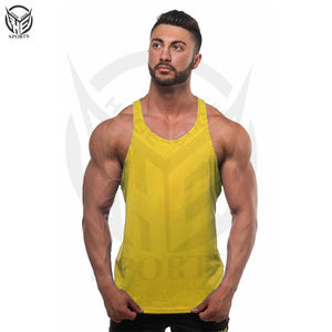 Débardeur de sport athlétique uni pour hommes, idéal pour la musculation et le fitness – Vente en gros. - Product Image 4