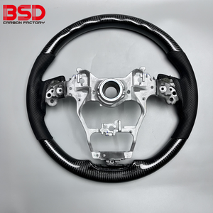 Volant de direction en fibre de carbone style <span class=keywords><strong>sport</strong></span> pour Toyota Corolla <span class=keywords><strong>Rav4</strong></span> Camry 2018-2021, compatible avec Toyota Camry <span class=keywords><strong>2023</strong></span> - Product Image 6