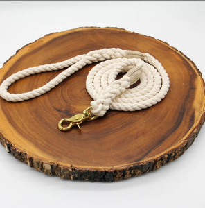 Natural Cotton Rope Dog <b>Leash</b> <b>Pet</b> Supplies Accessory Customized Colored Cotton Rope Handmade Dog <b>Leash</b> <b>Pet</b> <b>Leash</b> Set - Product Image 2