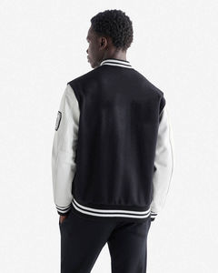 Chaqueta Universitaria de Lana de Primera Calidad para Hombre, Tipo de Cierre con Botones, Bolsillos, Chaqueta Bomber Cálida de Béisbol Universitaria para Hombre - Product Image 2