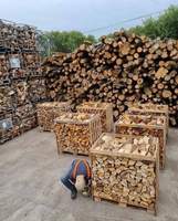 Leña de Roble, Fresno, Pino y Abedul de Primera Calidad, Seca en Horno, 18% de Humedad, Leña Dura Modelo DE para Calefacción