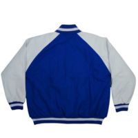 Chaqueta con letras para mujer, cuerpo de lana de Cachemira azul y mangas de cuero real rosa, chaqueta negra HBCU Greek Apparel Sorority Varsity
