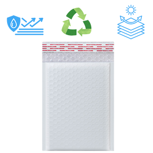 Prezzo all'ingrosso 250 pezzi #00 5x10 Poly bollettini leggeri e durevoli imbottiti buste di spedizione sacchetti di cartone - Product Image 3