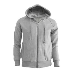 เสื้อฮู้ดมีซิปสำหรับผู้ชายผ้าคอตตอนขนแกะ100% น้ำหนักเบามีโลโก้ที่กำหนดเองสำหรับฤดูหนาว - Product Image 3