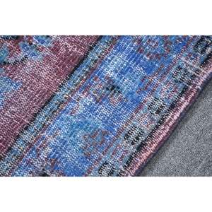 Alfombra Turca Grande, Alfombra Vintage de 5.5x8.8 pies, Alfombra de Lana Azul - Product Image 5