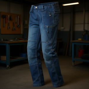 TERRAX Size 56 Denim <b>Work</b> Trousers Comfortable <b>Jeans</b> for Workstands - Product Image 3