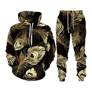 Private Label Jogger Set Men Jogging Suits Custom logo Sweatsuit Sweatpants & Hoodie Set Sublimation <b>Tracksuits</b> for Men 2025 - Product Image 1