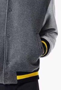 Chaqueta Universitaria de Lana Personalizada para Hombre, Estilo Urbano, Más Vendida, Cuello Alto, Ligera, Resistente al Viento, Colores Personalizados - Product Image 5