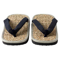 Sandales traditionnelles japonaises Tatami Setta Zori en coton et en Igusa, taille 6-9, fabriquées au Japon - SameSeigaiha