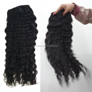 Extensiones de Cabello Remy Indonesio de Lujo con Cutícula Alineada, Doble Trama, 100% Cabello Humano Virgen Sin Procesar, Onda Profunda, Venta al Por Mayor - Product Image 1