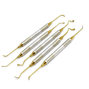 Dental Hand Scaling <b>Tools</b> Dental Gracey Curettes <b>Silicone</b> Handle Periodontal Gracey Curettes Periodontal Gracey Curettes Set - Product Image 3