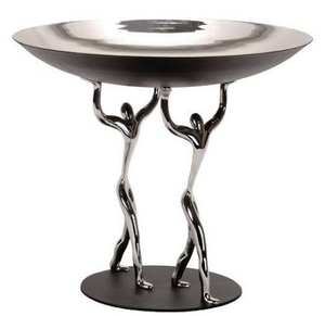 Bol à salade vintage sculpté, vaisselle Bess, bol à salade et à fruits de table, acier inoxydable, taille personnalisable - Product Image 2