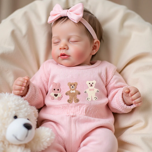 Poupée <span class=keywords><strong>Reborn</strong></span> en Vinyle Babeside Liya 20 Pouces, Bébé Réaliste Endormi, Modèle de Mode pour Filles, <span class=keywords><strong>Jouet</strong></span> DIY pour Collection, Cadeau - Product Image 4