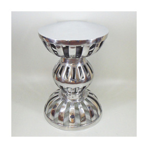 2025 Tabouret latéral contemporain en aluminium de qualité supérieure Table basse Duo Finition martelée artisanale pour les espaces d'hôtel et de salon - Product Image 1